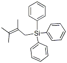(2,3-ジメチル-2-ブテニル)トリフェニルシラン 化学構造式