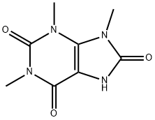 7,9-dihydro-1,3,9-trimethyl-1H-purine-2,6,8(3H)-trione Struktur