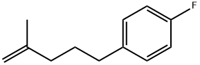 1-フルオロ-4-(4-メチル-4-ペンテニル)ベンゼン 化学構造式