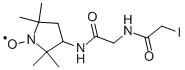 3-[2-(2-IODOACETAMIDO)ACETAMIDO]-2,2,5,5-TETRAMETHYL-1-PYRROLIDINYLOXY Structure