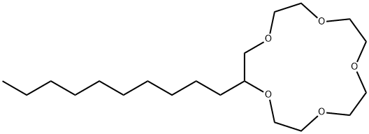 2-decyl-1,4,7,10,13-pentaoxacyclopentadecane Struktur