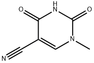 1-METHYL-2,4-DIOXO-1,2,3,4-TETRAHYDRO-5-PYRIMIDINECARBONITRILE Struktur