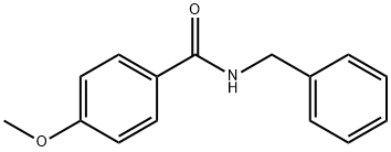 BenzaMide, 4-Methoxy-N-(phenylMethyl)- Struktur
