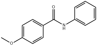 N-フェニル-4-メトキシベンゼンカルボアミド 化学構造式