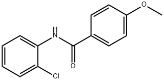 N-(2-クロロフェニル)-4-メトキシベンズアミド 化学構造式