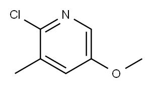 2-chloro-5-Methoxy-3-Methylpyridine Structure