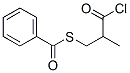 S-benzoyl-3-mercapto-2-methylpropanoyl chloride Structure