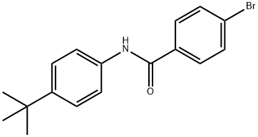 4-bromo-N-(4-tert-butylphenyl)benzamide 化学構造式