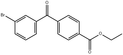 3-ブロモ-4'カルボエトキシベンゾフェノン 化学構造式