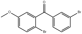2,3'-ジブロモ-5-メトキシベンゾフェノン 化学構造式