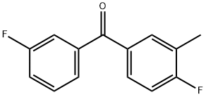 3,4'-ジフルオロ-3'-メチルベンゾフェノン 化学構造式