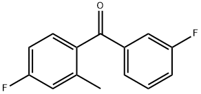 3,4'-ジフルオロ-2'-メチルベンゾフェノン 化学構造式