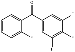 2,3',4',5'-テトラフルオロベンゾフェノン 化学構造式