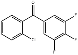 2-クロロ-3',4',5',-トリフルオロベンゾフェノン 化学構造式