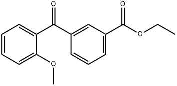 3-カルボエトキシ-2'-メトキシベンゾフェノン 化学構造式