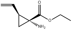 Cyclopropanecarboxylic acid, 1-amino-2-ethenyl-, ethyl ester, (1R,2S)- (9CI) Structure