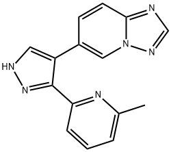 6-(5-(6-甲基吡啶-2-基)-1H-吡唑-4-基)-[1,2,4]三唑并[1,5-A]吡啶 结构式