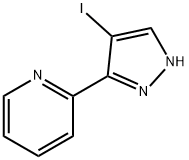 2-(4-碘-1H-3-吡唑基)吡啶, 746668-75-7, 结构式