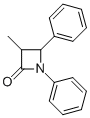 1,4-Diphenyl-3-methylazetidine-2-one Structure