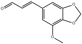 3-メトキシ-4,5-メチレンジオキシシンナムアルデヒド 化学構造式