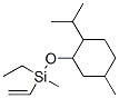 Ethenylethylmethyl[(5-methyl-2-isopropylcyclohexyl)oxy]silane Structure