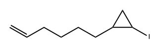 1-(5-Hexenyl)-2-iodocyclopropane Structure