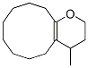 3,4,5,6,7,8,9,10,11,12-Decahydro-4-methyl-2H-cyclodeca[b]pyran Struktur