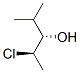 3-Pentanol, 2-chloro-4-methyl-, (R*,S*)-(+/-)- Structure