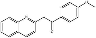 1-(4-甲氧基苯基)-2-(喹啉-2-基)乙烷-1-酮, 7469-86-5, 结构式