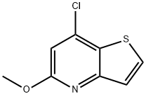 7-クロロ-5-メトキシチエノ[3,2-B]ピリジン 化学構造式