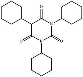 1,3,5-Tricyclohexylbarbituric acid Structure