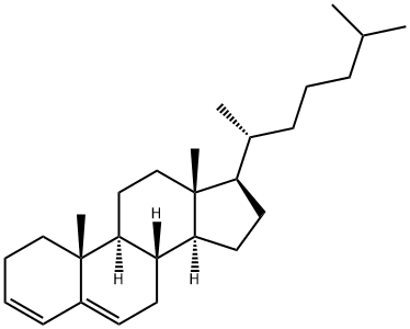 コレスタン-3,5-ジエン 化学構造式