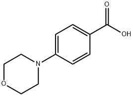 4-モルホリノ安息香酸 化学構造式