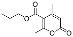 propyl 2,4-dimethyl-6-oxo-pyran-3-carboxylate Structure