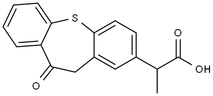 10,11-Dihydro-alpha-methyl-10-oxo-dibenzo[b,f]thiepin-2-acetic acid Structure