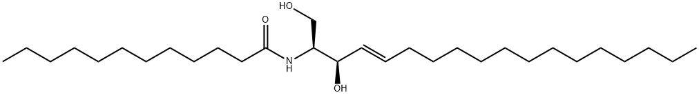 C12セラミド 化学構造式