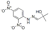 2-Hydroxy-2-methylpropanal 2,4-dinitrophenyl hydrazone Structure