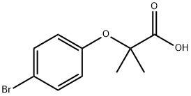 2-(4-ブロモフェノキシ)-2-メチルプロパン酸 化学構造式