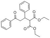 DIETHYL (3-OXO-1,3-DIPHENYLPROPYL)MALONATE Struktur