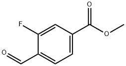 3-氟-4-甲酰基苯甲酸甲酯 结构式
