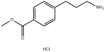 4-(3-アミノプロピル)安息香酸メチル塩酸塩 化学構造式