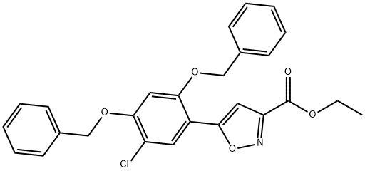 3-Isoxazolecarboxylic acid, 5-[5-chloro-2,4-bis(phenylMethoxy)phenyl]-, ethyl ester