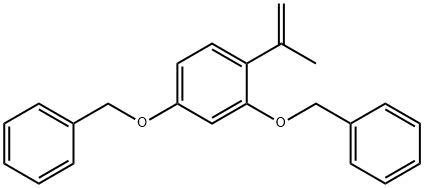 Benzene, 1-(1-Methylethenyl)-2,4-bis(phenylMethoxy)- Structure