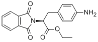 L-3-(4-氨基苯基)-2-邻苯二甲酰亚氨基丙酸乙酯, 74743-23-0, 结构式