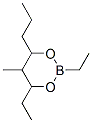 2,4-Diethyl-5-methyl-6-propyl-1,3,2-dioxaborinane Struktur