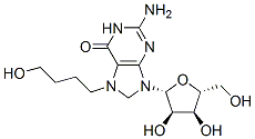 7-(delta-hydroxybutyl)guanosine Struktur