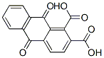 1,2-アントラキノンジカルボン酸 化学構造式
