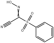 2-HYDROXYIMINO-2-(PHENYLSULFONYL)ACETONITRILE Struktur