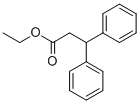3,3-ジフェニルプロパン酸エチル 化学構造式