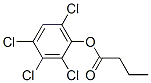 Butyric acid 2,3,4,6-tetrachlorophenyl ester Structure